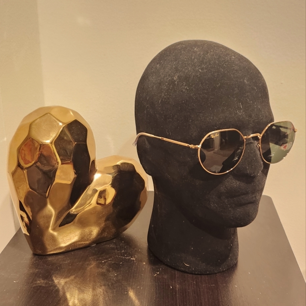 Ray-Ban RB3565 JACK frame legend gold Wmns lens color green Sunglasses NO CASE